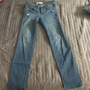 Abercrombie & Fitch Women's Straight Leg Blue Jeans
